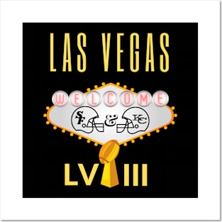 Las Vegas LVIII Football Tee Posters and Art